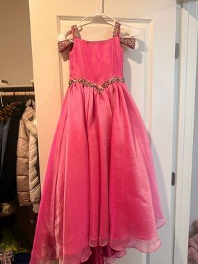 Tiffany & Co. Hot Pink Embellished Girls Formal Gown